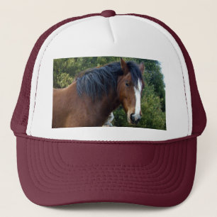 Gorra De Camionero Big Brown Clydesdale Horse