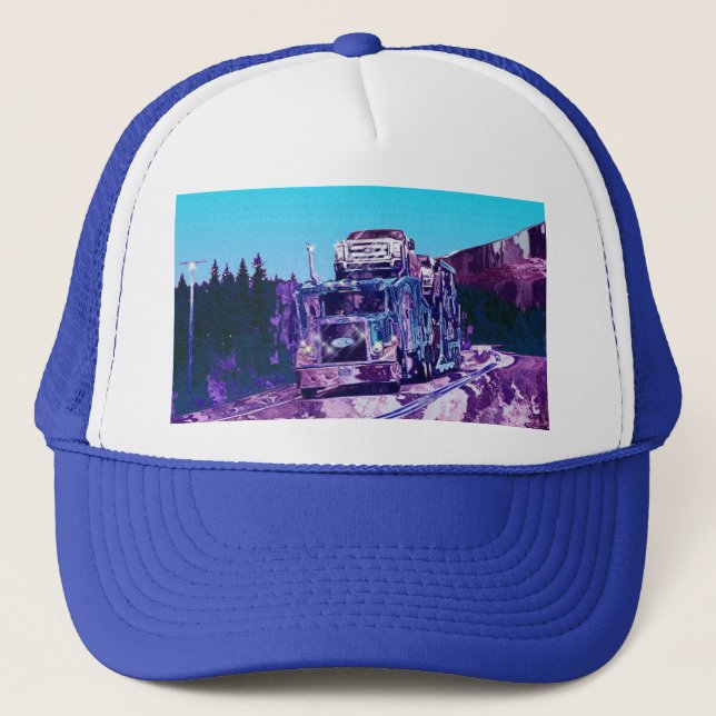 Gorra De Camionero Big Rig Car Transporter Drive Trucker Hat Series (Anverso)