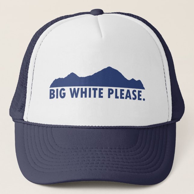 Gorra De Camionero Big White Please (Anverso)