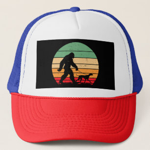 Gorra De Camionero Bigfoot Caminando Perro Pointer Alemán de Pelo Cor