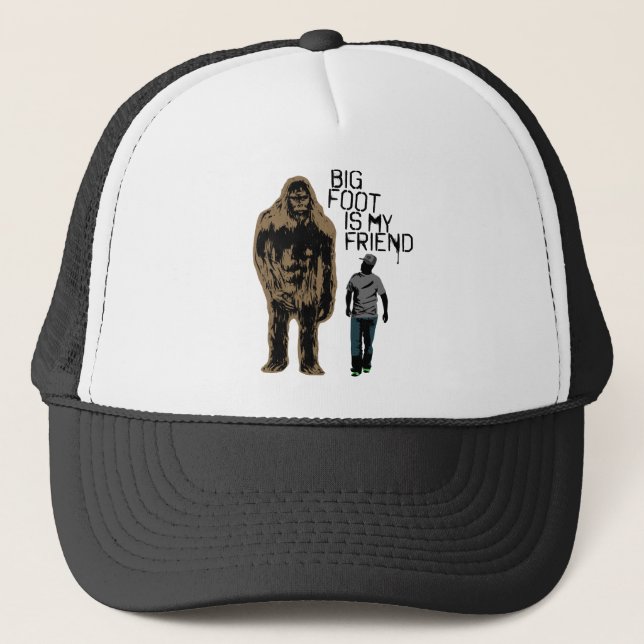 Gorra De Camionero Bigfoot es mi amigo (Anverso)