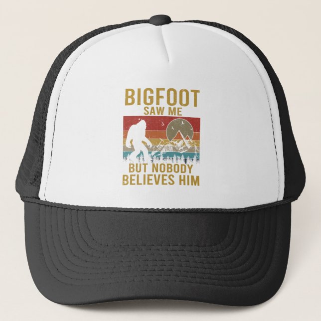 Gorra De Camionero Bigfoot me vio (Anverso)