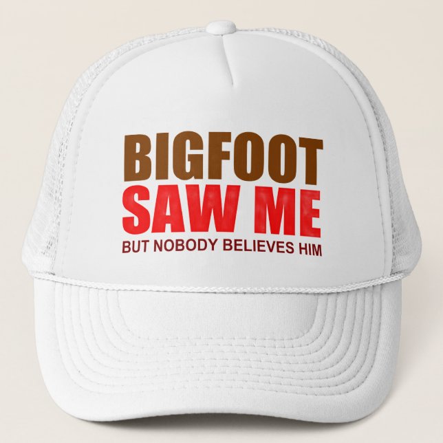 Gorra De Camionero Bigfoot paranormal divertido (Anverso)