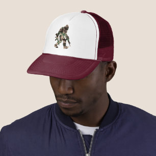 Gorra De Camionero Bigfoot Sasquatch Camo