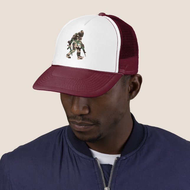 Gorra De Camionero Bigfoot Sasquatch Camo (In situ)