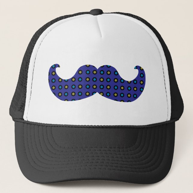 Gorra De Camionero Bigote azul (Anverso)