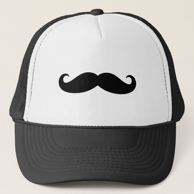 Gorra De Camionero Bigote del bigote, diseño del bigote (Anverso)