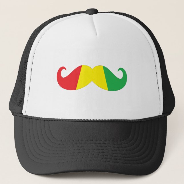 Gorra De Camionero bigote del reggae (Anverso)