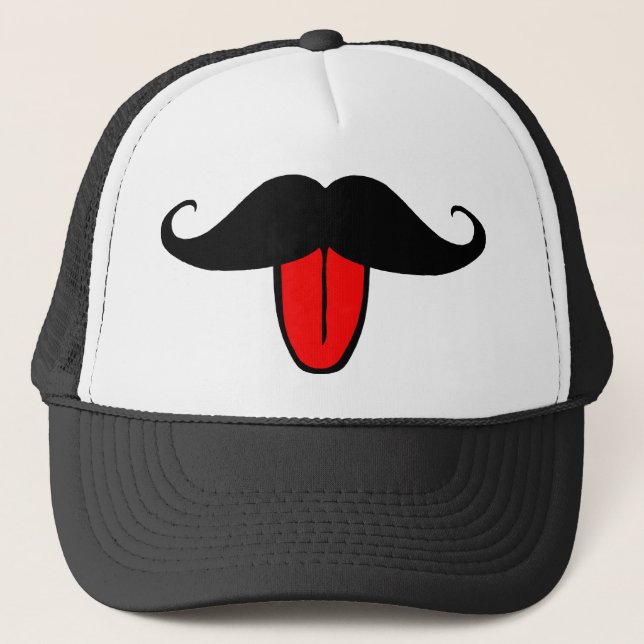 Gorra De Camionero Bigote divertido (Anverso)