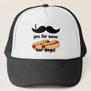 Gorra De Camionero ¡Bigote I usted para algunos perritos calientes!