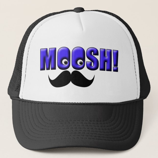 Gorra De Camionero ¡Bigote Moosh! (Anverso)
