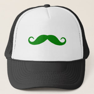 Gorra De Camionero Bigote Verde
