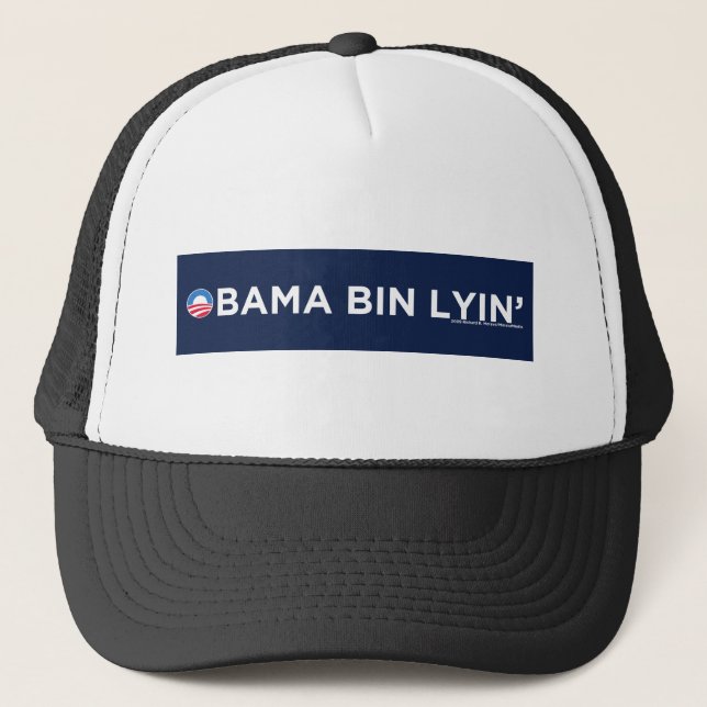 Gorra De Camionero Bin Lyin de Obama (Anverso)