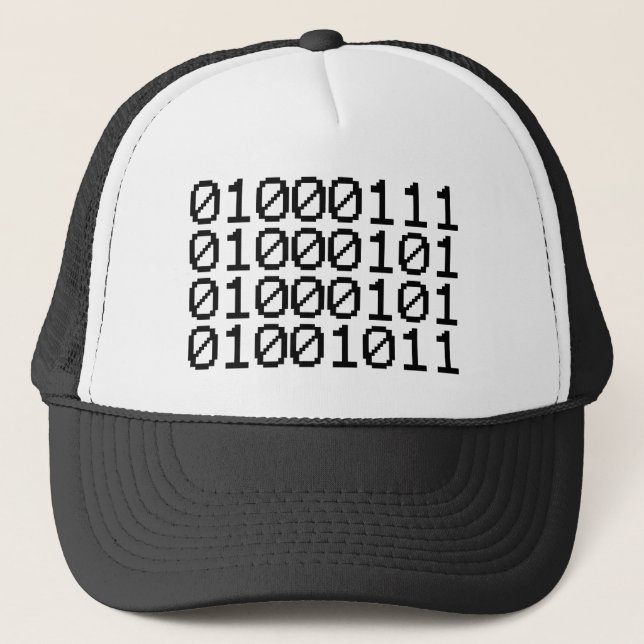 GORRA DE CAMIONERO BINARY GEEK (Anverso)