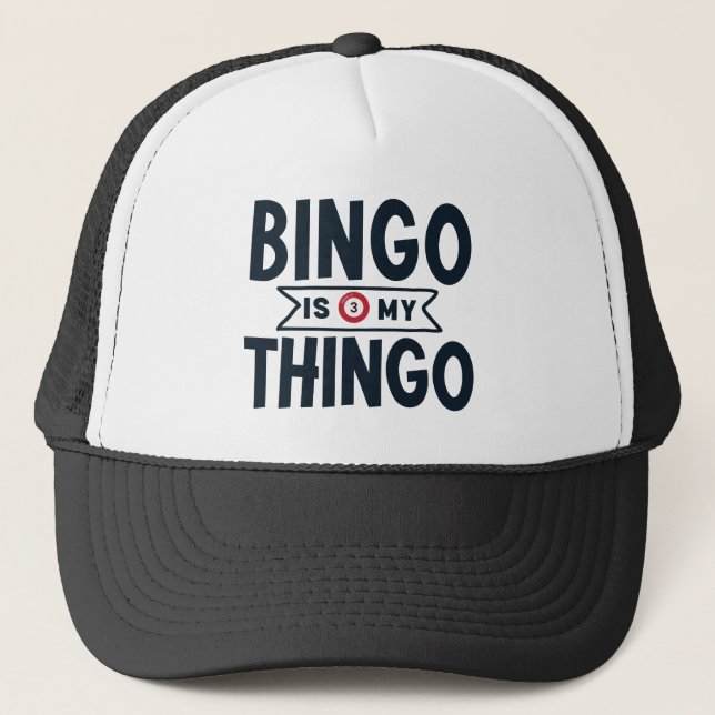 Gorra De Camionero Bingo es mi pensamiento (Anverso)