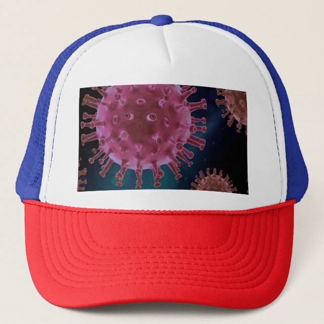 Gorra De Camionero Biología del virus Covid (Anverso)
