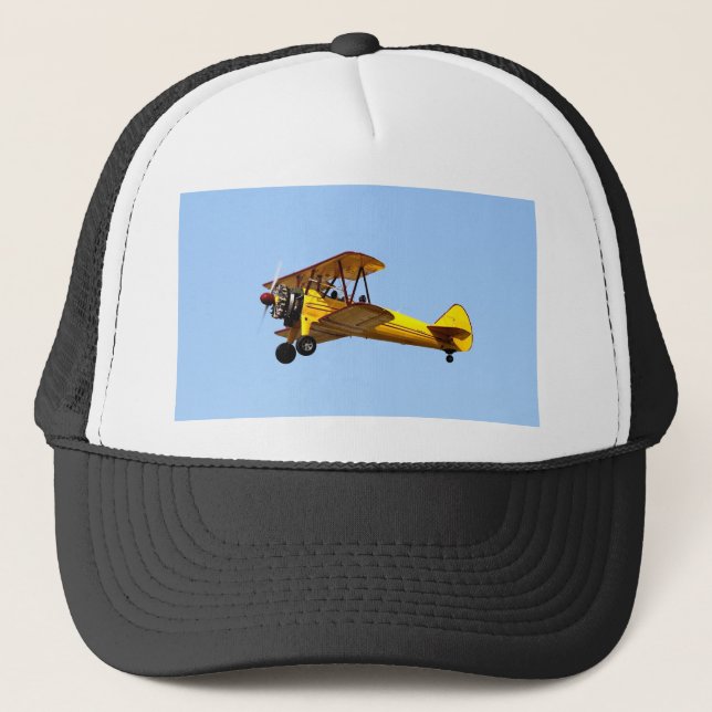 Gorra De Camionero Biplano amarillo (Anverso)