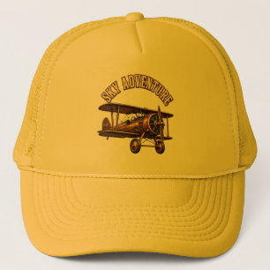 Gorra De Camionero Biplano antiguo.