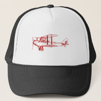 Gorra De Camionero Biplano de época - Rojo de rubí