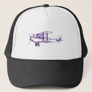 Gorra De Camionero Biplano vintage - Púrpura Profundo