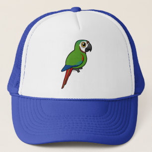 Gorra De Camionero Birdorable Castaña-afrontó el Macaw