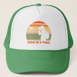 Gorra De Camionero Birdwatching Bird Retro Sunset Funny