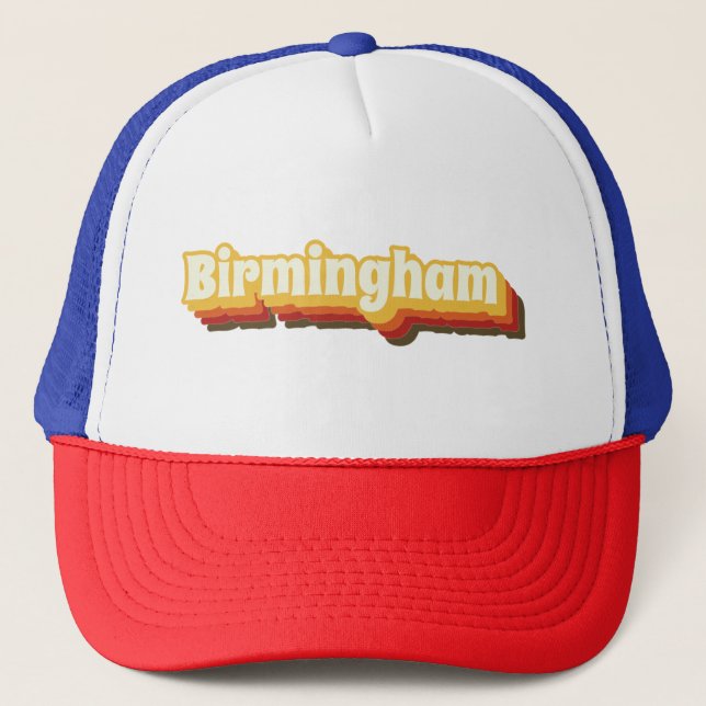 Gorra De Camionero Birmingham Retro Vintage Textos (Anverso)
