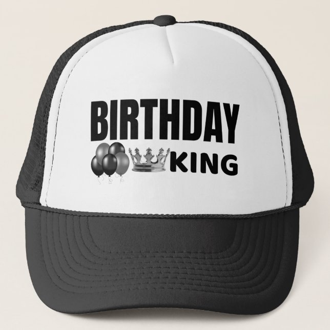 GORRA DE CAMIONERO BIRTHDAY KING (Anverso)