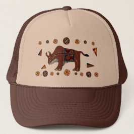 Gorra De Camionero Bison Americana 3D
