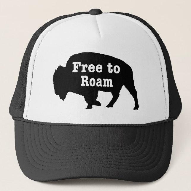 Gorra De Camionero Bison Free To Roam (Anverso)