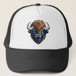 Gorra De Camionero bisonte de cuernos grandes