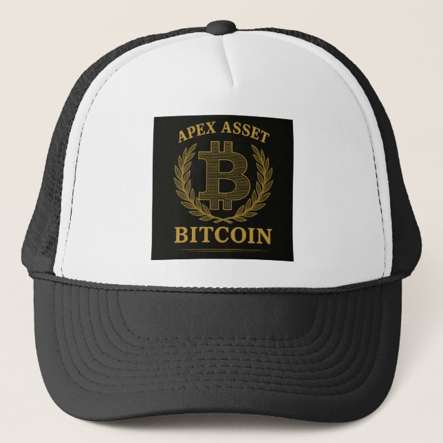 Gorra De Camionero Bitcoin el activo ápice (Anverso)