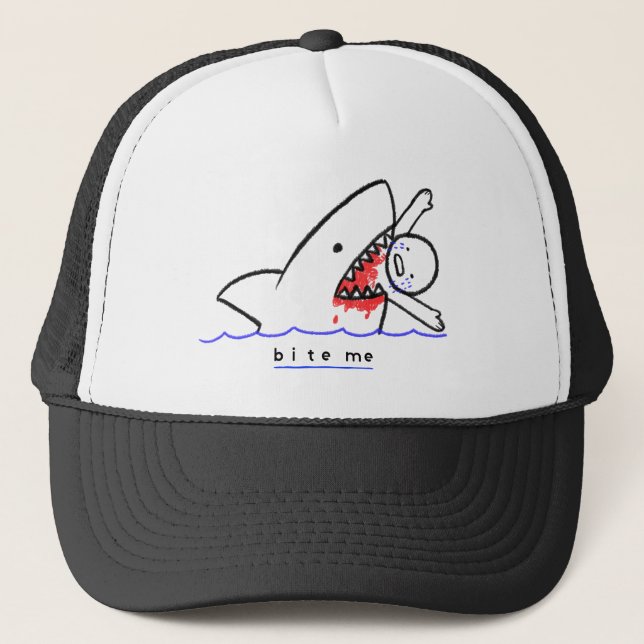 Gorra De Camionero Bite Me (Anverso)