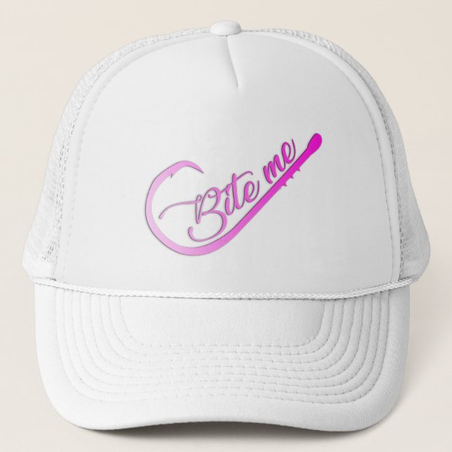 Gorra De Camionero Bite Me Fishing Hook (Anverso)