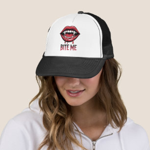 Gorra De Camionero Bite Me Vampire Mouth