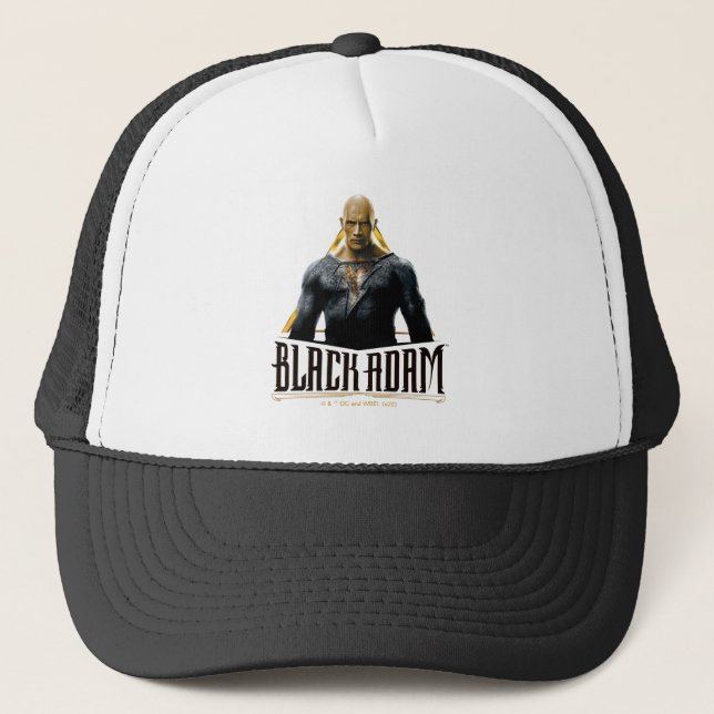 Gorra De Camionero Black Adam Character and Name Graphic (Anverso)