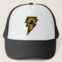 Black Adam Distressed Lightning Bolt Graphic