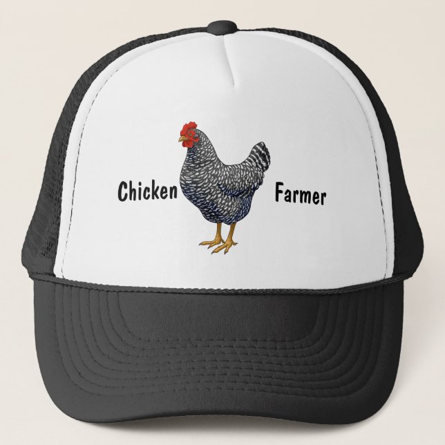 Gorra De Camionero Black Barred Plymouth Rock Hen (Anverso)