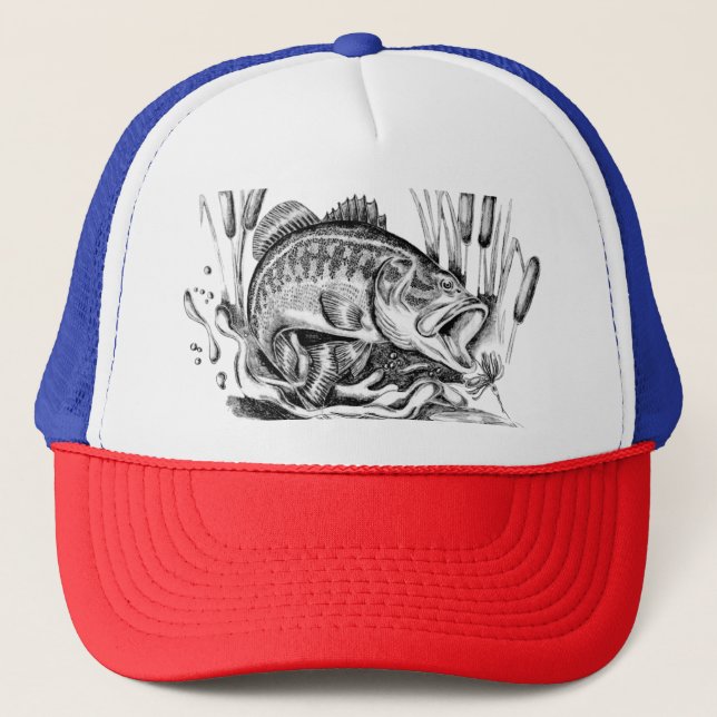 Gorra De Camionero Black bass (Anverso)