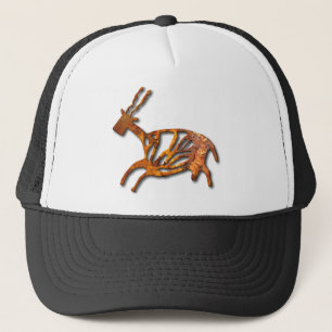 Gorra De Camionero Black Buck - óxido