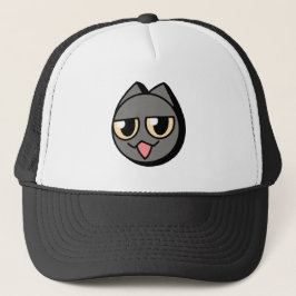 Gorra De Camionero Black Cartoon Cat