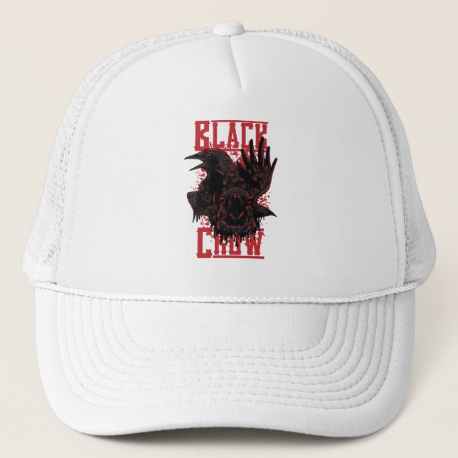 Gorra De Camionero Black Crow (Anverso)