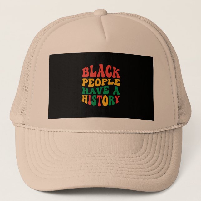 Gorra De Camionero black_people_have_a_History_01 (Anverso)