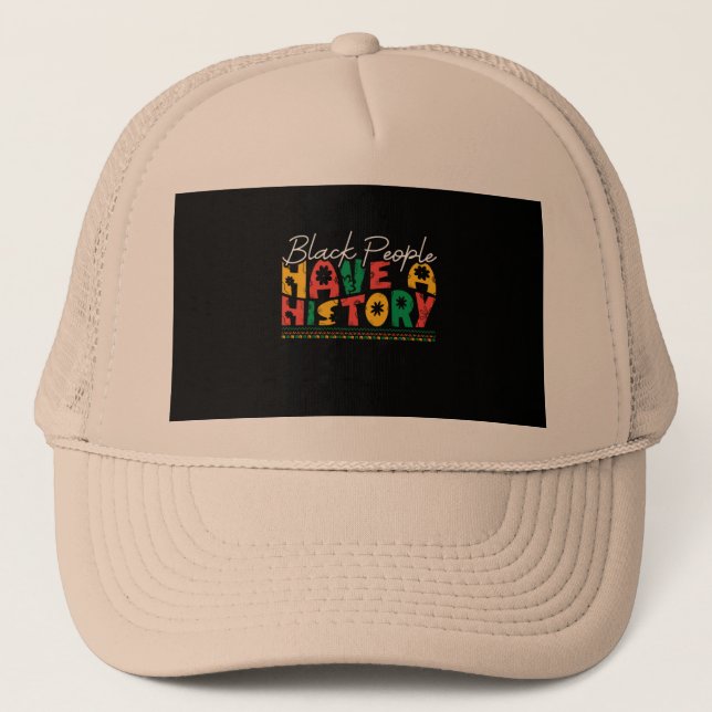 Gorra De Camionero black_people_have_a_History_02 (Anverso)