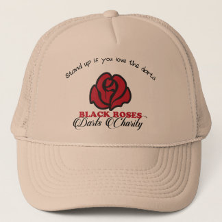 Gorra De Camionero Black Roses Darts Charity Cap