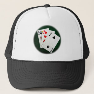 Gorra De Camionero Blackjack 21 punto - Rey, Nueve, Dos
