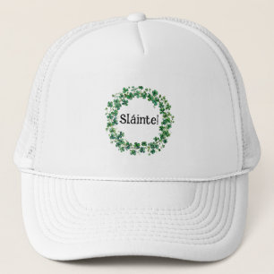 Gorra de camionero blanca de la bendición irlandes