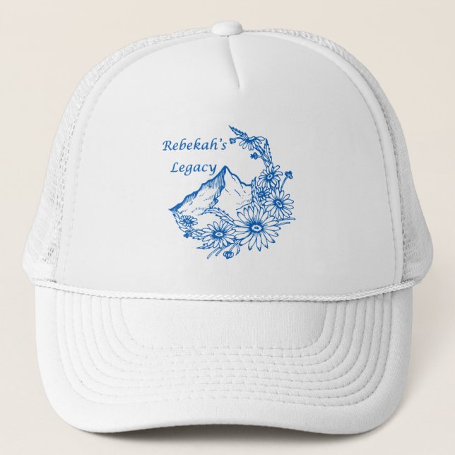 Gorra de camionero blanca Legacy de Rebekah (Anverso)
