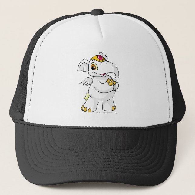 Gorra De Camionero Blanco de Elephante (Anverso)