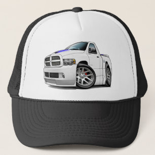 Gorra De Camionero Blanco del espolón de Dodge SRT10